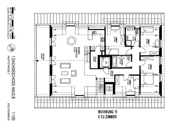 Moderne 5.5-Zimmer-Dach-Maisonette-Wohnung mit Balkon in Steinmaur 4