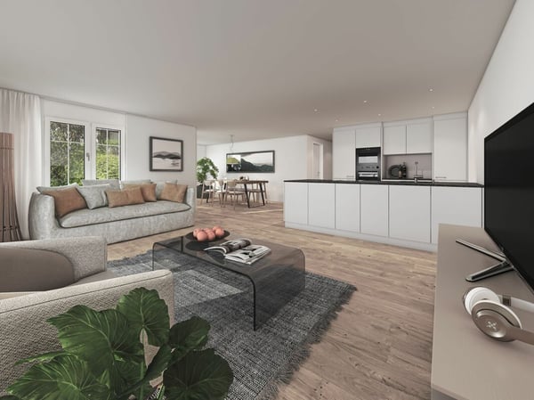 Neubauprojekt «Zum Ghöch», 4.5-Zimmerwohnung mit gedecktem Balkon 2