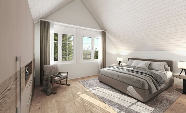 Neubauprojekt «Zum Ghöch», Grosszügige 4.5-Zimmer-Dachwohnung 2