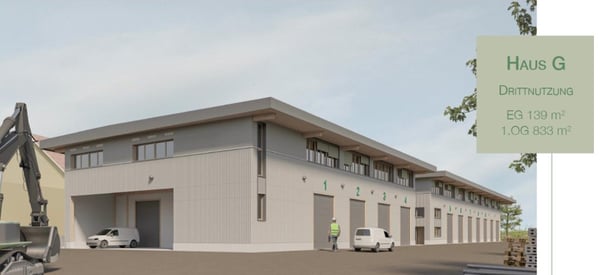 Ihre Produktionsfläche im Erdgeschoss mit Büro im Neubau 2