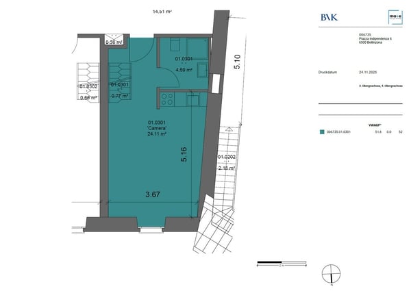 Esclusivo e grazioso appartamento mansardato in centro città 4
