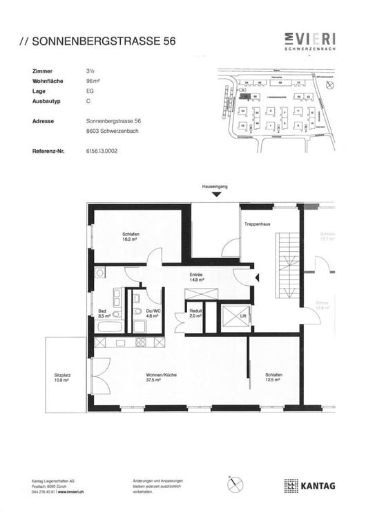 Schöne Erdgeschoss-Wohnung mit Sitzplatz 7