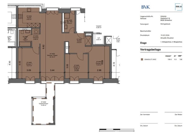 4.5-Zimmer-Wohnung im Gartenhof Quartier 8
