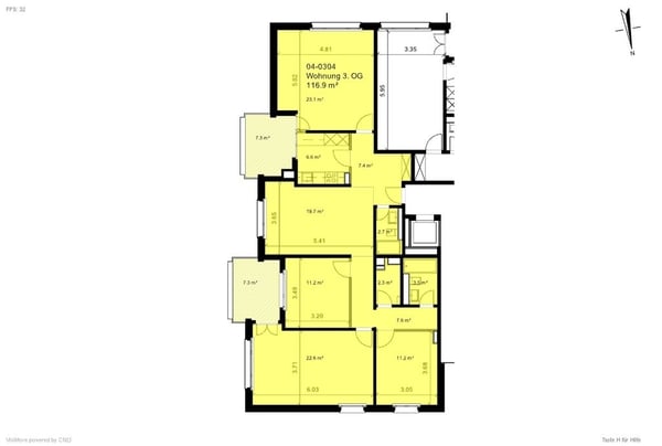 Suchen Sie eine Familienfreundliche Wohnung mit 2 Balkonen? 9
