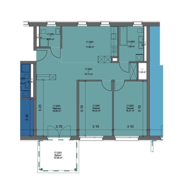 1.5 Zimmer Wohnung im Vieri Quartier 6