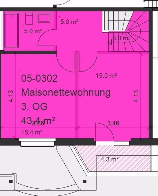 Frisch sanierte 4.5-Maisonettewohnung im Quartier Chimligasse 8