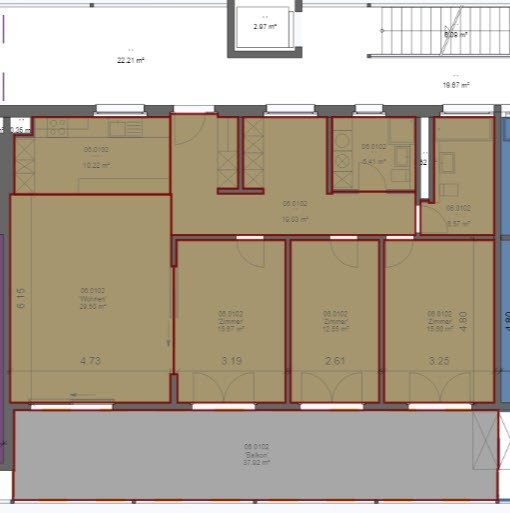 Moderne Wohnung mit grossem Balkon und eigenem Waschturm 6