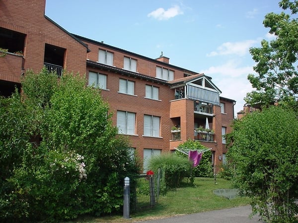 Schöne 1.5-Zimmerwohnung mit grossem Sitzplatz und viel Grün 1