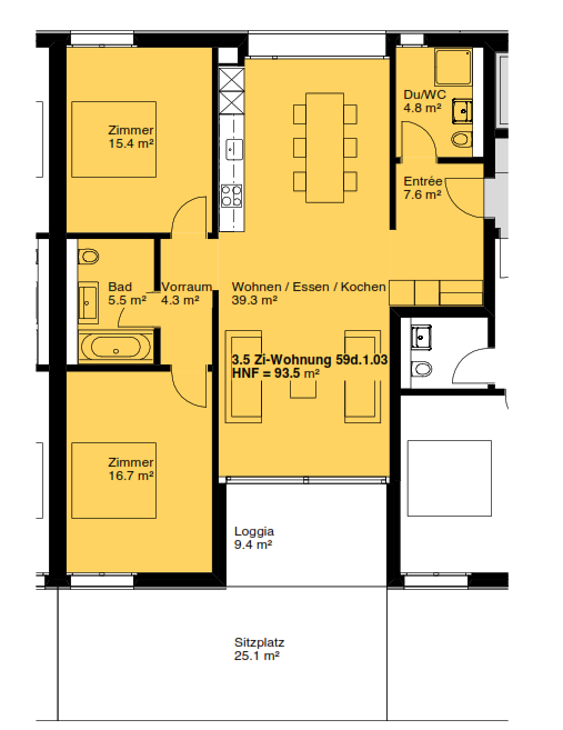Ihr neues Zuhause in Winterthur - schöne 3.5-Zimmerwohnung im EG 8