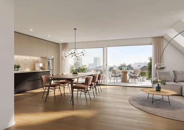 Wohnen über den Dächern: Komfortables 1.5-Zimmer Topfloor-Apartment 2