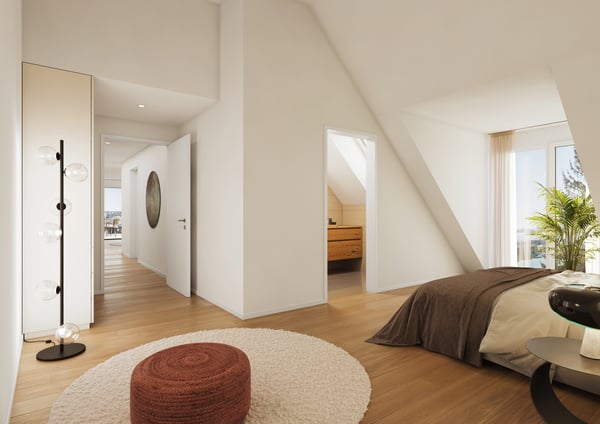 Wohnen über den Dächern: Komfortables 1.5-Zimmer Topfloor-Apartment 3