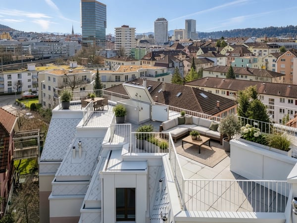Erstbezug: Hochwertige Dachwohnung mit privatem Panorama-Rooftop 1