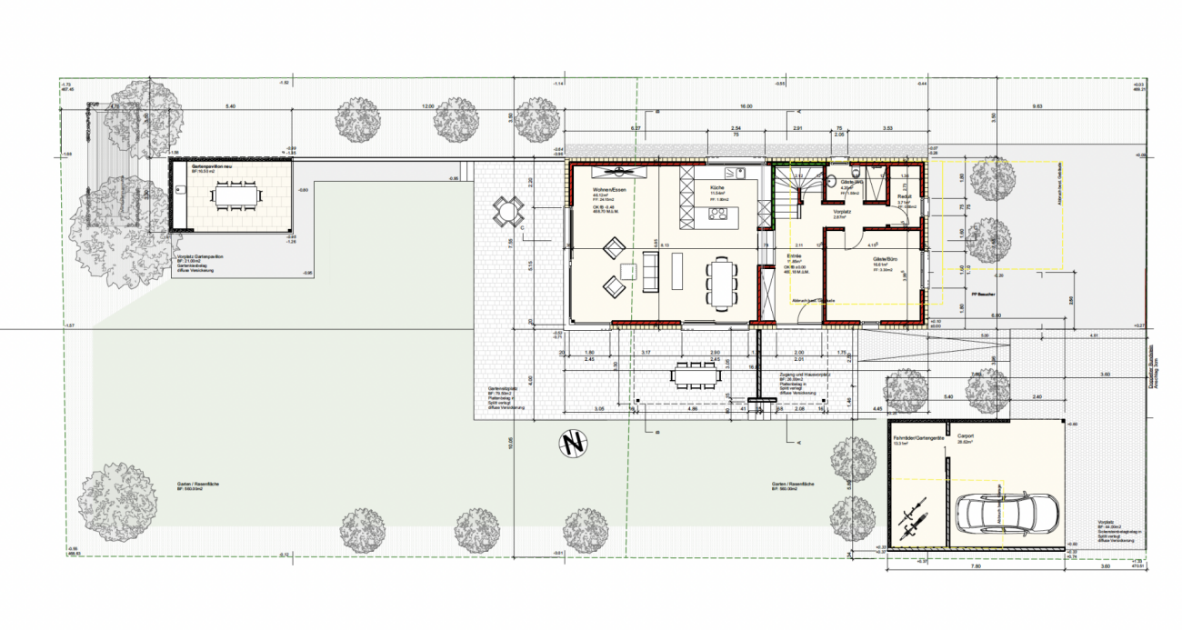 Bauland 1'005 m² mit bewilligtem 6.5-Zimmer-EFH