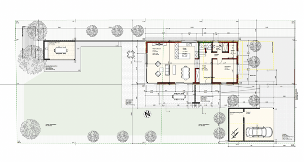 Bauland 1'005 m² mit bewilligtem 6.5-Zimmer-EFH 3