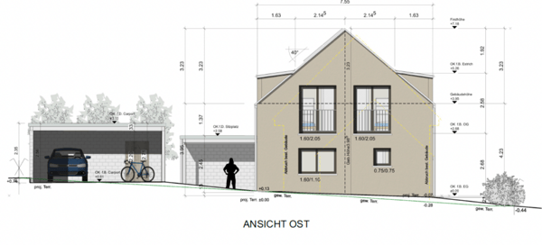 Bauland 1'005 m² mit bewilligtem 6.5-Zimmer-EFH 5
