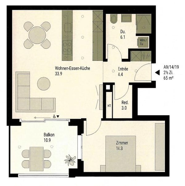 1.5 Zimmerwohnung in Zürich 3