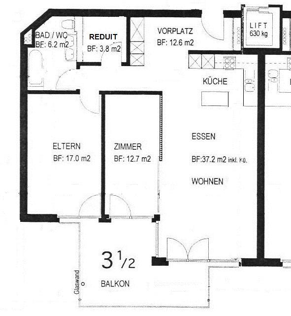 3.5 Zimmerwohnung in Winterthur 9