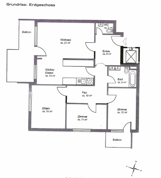 Charmante 4-Zimmer-Wohnung mit Balkon und Hallenbad in Oberwinterthur 14