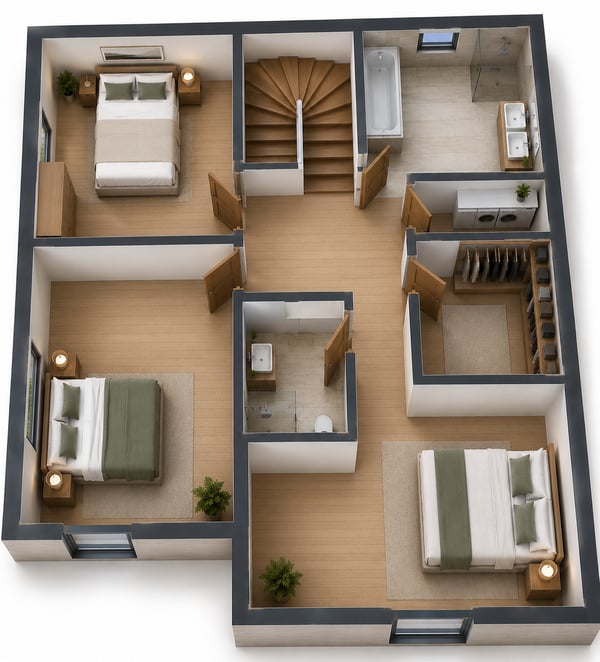 Magnifiques villas mitoyennes neuves de 5.5 pièces à vendre sur plan à Chénens (FR) 3
