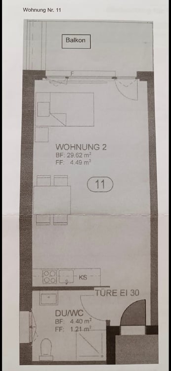 Gemütliche 1.5-Zimmerwohnung mit Balkon 4