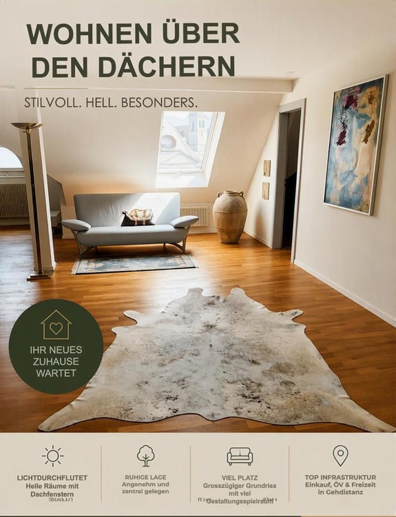 Wohnen über den Dächern des Löwen Center Luzern - Exklusive Maisonette-Attika Wohnung, 190m2 1