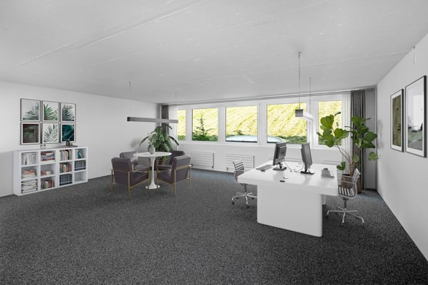Direkt loslegen - ausgebauter Büroraum 2