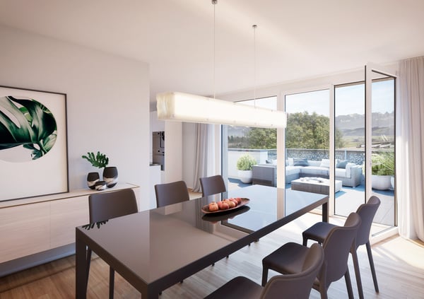 Attikaterrasse mit Ausblick über Münsingen! 3