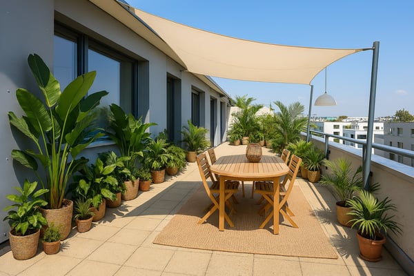 Profitez d'une superbe terrasse d'angle dans un quartier résidentiel 5