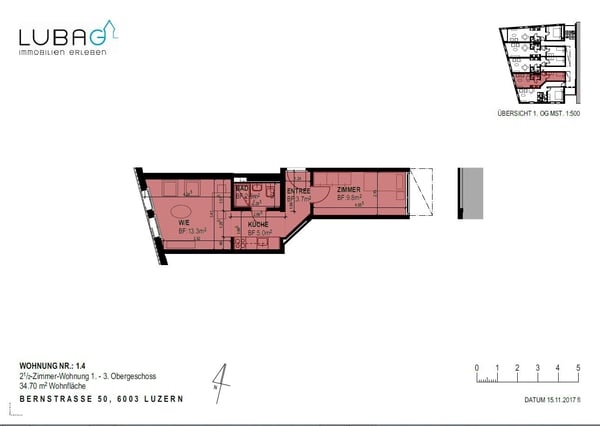 Gemütliche 1.5-Zimmer-Wohnung an zentrumsnaher Lage in Luzern 6