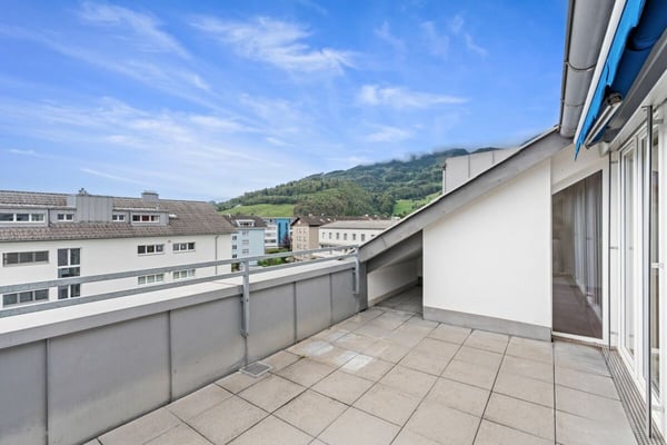 helle 3,5-Zimmer-Dachwohnung mit Terrasse & Weitblick 2
