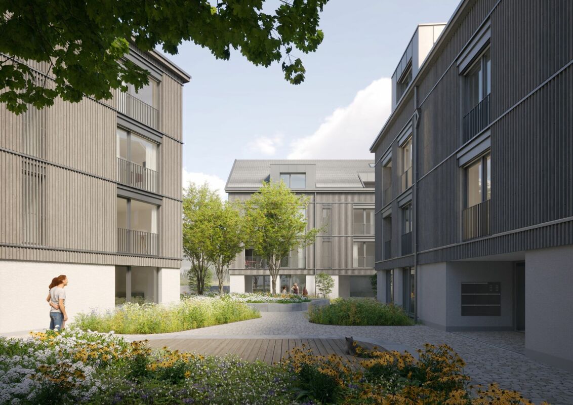 Bild 4.5 Zimmer Neubauwohnung, Überbauung "Wohnpark Oberdorf"