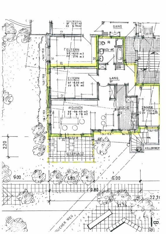 3.5 Zimmer - Wohnung im Parterre, ca. 90 m2