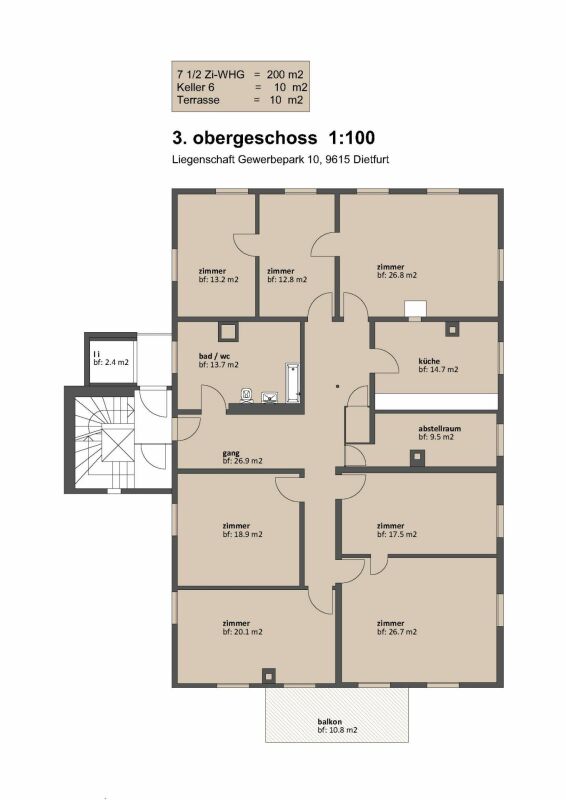 200m² - 1-2 Wohnungen oder als Gewerberäume