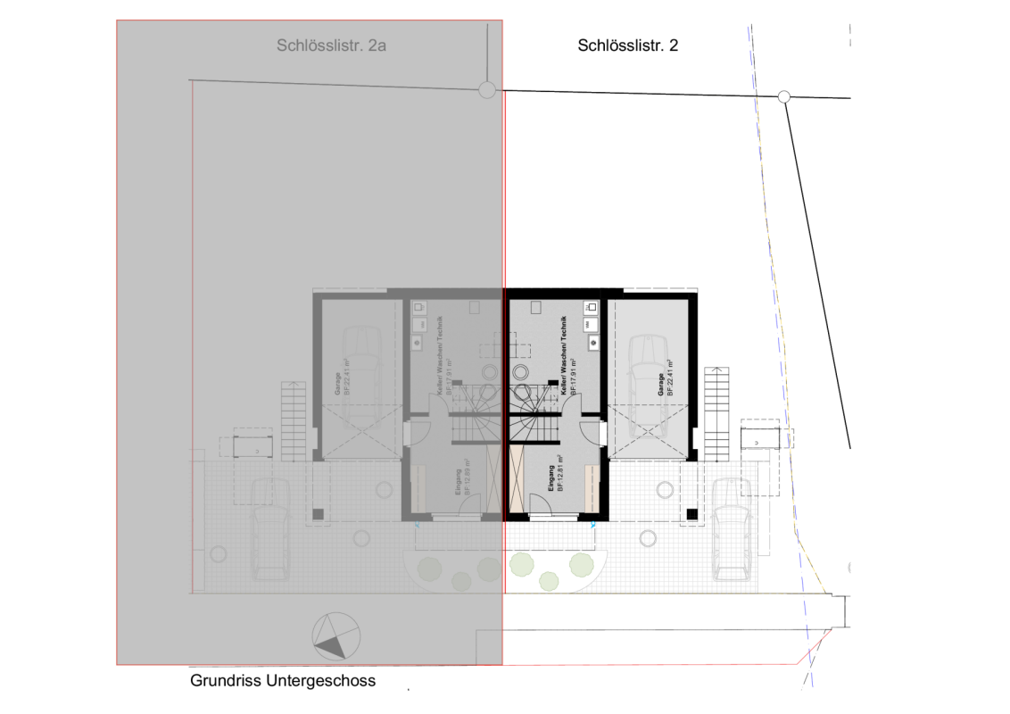Neubauprojekt -  Doppel-Einfamilienhaus an zentraler Lage mit Ausbau nach Wunsch