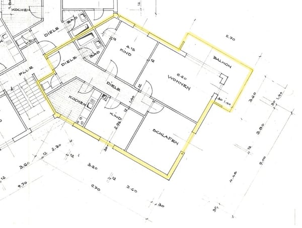 Charmante 4-Zimmer-Wohnung mit Balkon u…