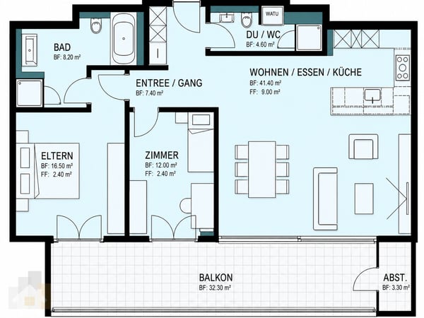 Grosszügig wohnen mit Weitblick  moderne 3.5-Zimmer-Wohnung mit gross 5