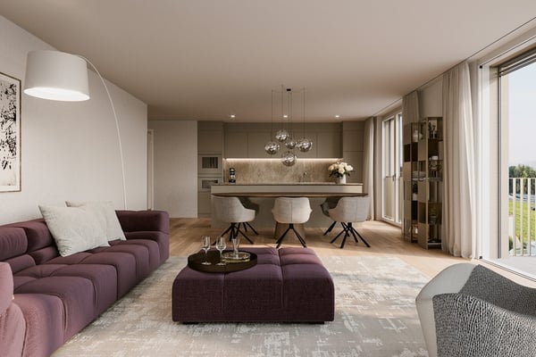 Neubauprojekt HIROKI: 1.5-Zimmer-Attikawohnung 4