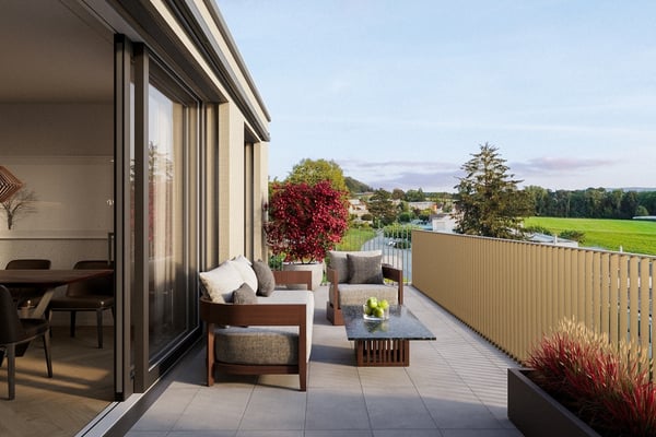 Neubauprojekt HIROKI: 1.5-Zimmer-Attikawohnung 1