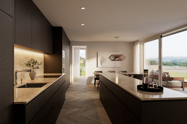 Neubauprojekt HIROKI: 1.5-Zimmer-Attikawohnung 8