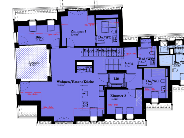 Exklusive 4.5-Zimmer Dachwohnung mit privater Dachterrasse 9