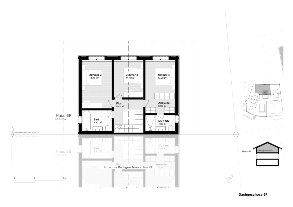 5.5-Zimmer-Doppeleinfamilienhaus als hochwertiger Erstwohnsitz (6F) in Davos Wiesen