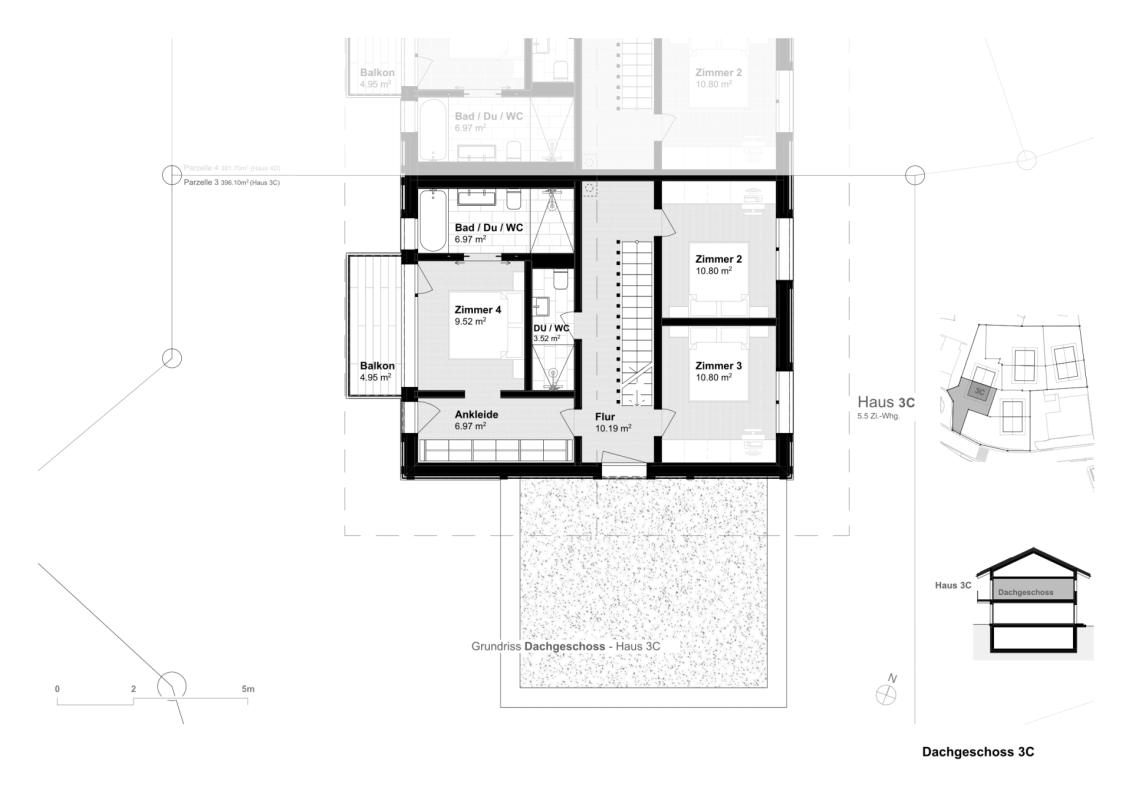 5.5-Zimmer-Doppeleinfamilienhaus als hochwertiger Erstwohnsitz (3C) in Davos Wiesen