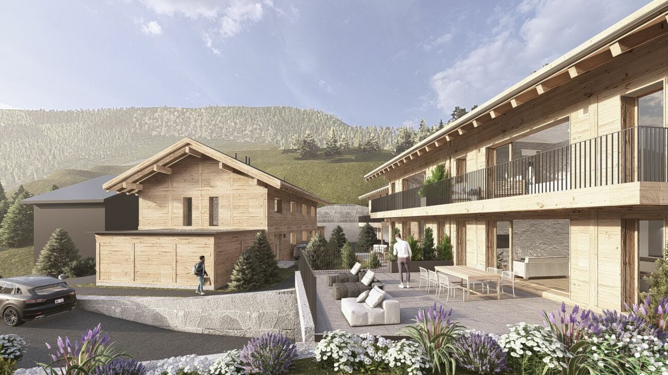 5.5-Zimmer-Doppeleinfamilienhaus als hochwertiger Erstwohnsitz (1A) in Davos Wiesen