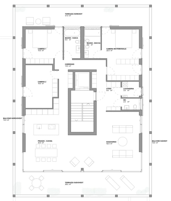 BELLINZONA CENTRO - Attico vista castelli anche residenza secondaria 11