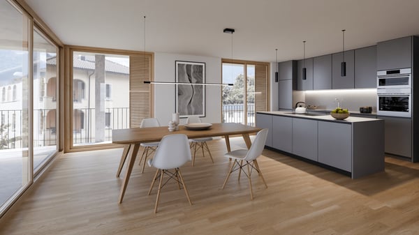 BELLINZONA CENTRO - Attico vista castelli anche residenza secondaria 7