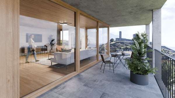 BELLINZONA CENTRO - Attico vista castelli anche residenza secondaria 8