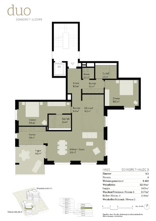 Wohngenuss auf höchstem Niveau 3.5-Zimmer-Wohnung mit fantastischer See- und Bergsicht 7