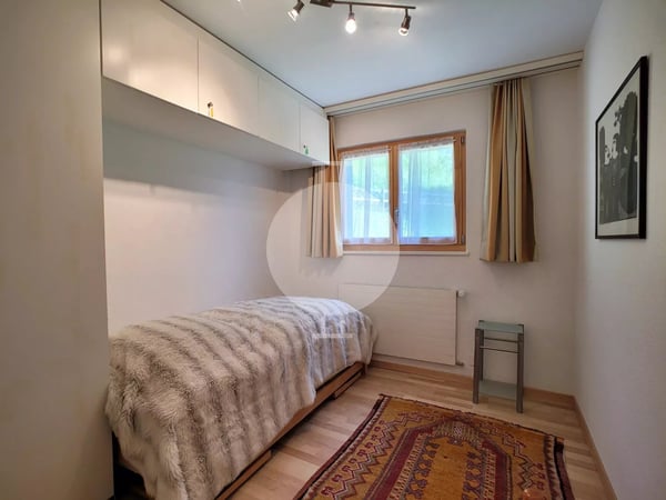 Magnifique appartement d'angle de 1.5 pièces entièrement rénové avec grand jardin et vue imprenable sur les montagnes et la Vallée du Rhône 5