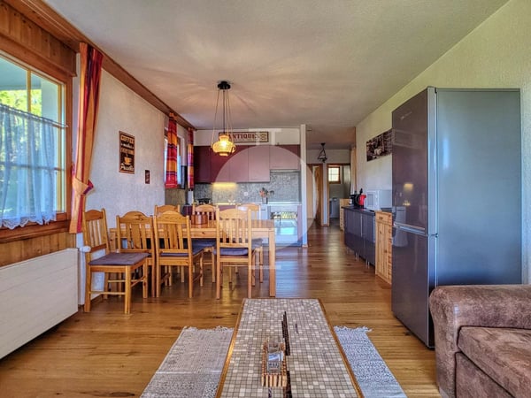 Magnifique appartement 1.5 pièces en rez-de-jardin situé aux Mayens-de-l'Ours 2