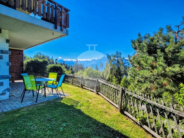 Magnifique appartement 1.5 pièces en rez-de-jardin situé aux Mayens-de-l'Ours 4